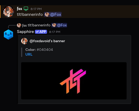Bannerinfo command result