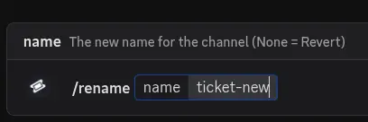 Rename command