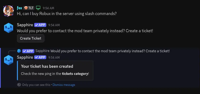 Server help channel