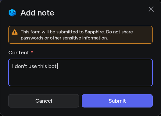 Usernotes add modal